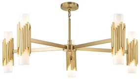 Elstead MARVELE10-AB-OPAL - Rúddal szerelt MARVELE csillár 10xE14/40W/230V, arany