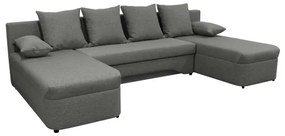 Univerzális, kihúzható U-alakú sarokülőgarnitúra tárolóhellyel ALMEIDA antracit