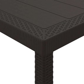 Kert étkező szett párnával 13 pcs Barna Rattan