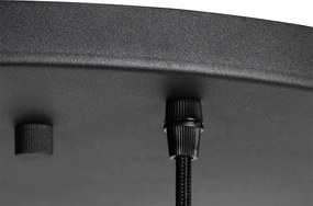 Okos függőlámpa fekete arany üveggel, 7 izzóval, 7 Wifi A60-as izzóval - Pallon