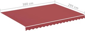 Burgundi vörös csere napellenző ponyva 4 x 3 m