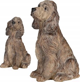 Kutya Figura Kutya Cocker Spániel Dekorációs nappaliba ajándék 33cm
