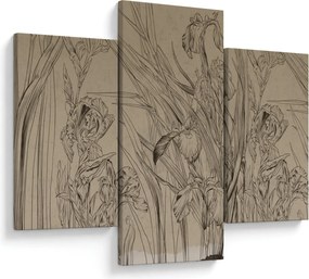 Kép - A növények körvonalai (90x60 cm)