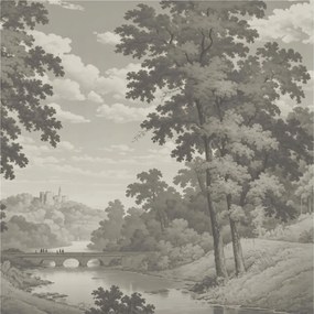 Dekoratív Fotótapéta Hálószobába Kastély és híd 250x250 Ragasztó