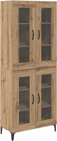 vidaXL Magasfiú Artisan tölgy 69,5 x 34 x 180 cm Faanyag