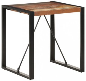 tömör újrahasznosított fa étkezőasztal 70 x 70 x 75 cm
