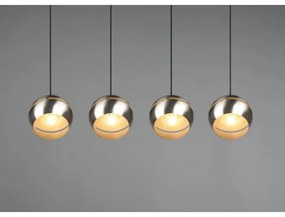 Trio - Csillár zsinóron FLETCHER 4xE14/40W/230V matt króm