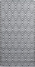 vidaXL fekete-fehér ARAKIL PP kültéri szőnyeg 120 x 180 cm