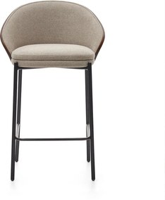 Barna-bézs bárszék (ülésmagasság 65 cm) Eamy – Kave Home