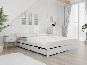 IKAROS DOUBLE ágy 120 x 200 cm, fehér Ágyrács: Ágyrács nélkül, Matrac: Deluxe 10 cm matrac
