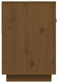 mézbarna tömör fenyőfa TV-szekrény 90x40x60 cm