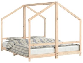 tömör fenyőfa gyerekágykeret 2 x (80 x 200) cm