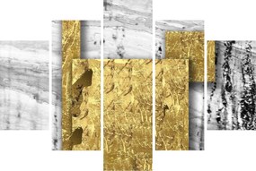 Kép - Arany négyzetek N⁰1 (150x105 cm)
