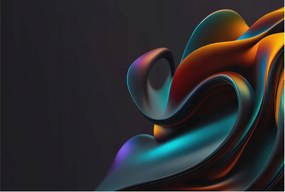 Fotótapéta Flizelin Tapéta Hálószobába és Nappaliba Színes örvény 104x70