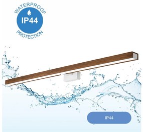 Brilagi Brilagi-LED Fürdőszobai tükörmegvilágítás WOODY MIRROR LED/15W/230V IP44 tölgy/fehér BG15134