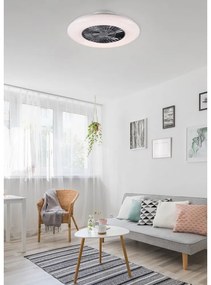 Fehér-ezüstszínű LED mennyezeti lámpa Visby – Trio