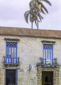 Poszter 39,5x55cm Hagyományos kubai ház erkéllyel, Assaf Frank