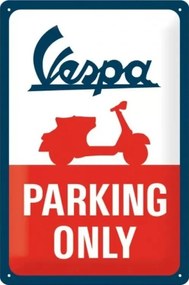 Fém tábla Vespa Parking Only