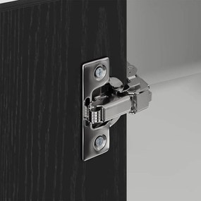 Függő szekrény Riga Fekete tölgy és fehér 57 x 57 x 100 cm