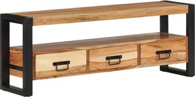 vidaXL tömör akácfa TV-szekrény 120 x 30 x 45 cm
