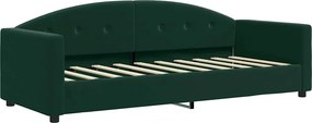 vidaXL sötétzöld bársony kanapéágy 80 x 200 cm