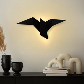 Pacalı 13500-L fekete fém LED falilámpa