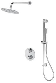 Cersanit S952-032-Zuhany készlet termosztatikus rejtett csappal ZEN fényezett króm