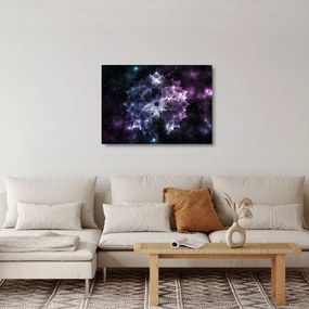Kép - Lótusz mandala az űrben (üvegen) (70x50 cm)