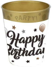 Happy Birthday Milestone micro prémium műanyag pohár 250 ml