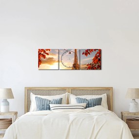 Kép - Párizs (órával) (90x30 cm)