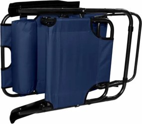 DIVERO Kerti összecsukható nyugágy kék