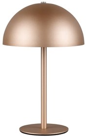 Bronzszínű LED asztali lámpa fém búrával (magasság 21 cm) Munoz – Trio