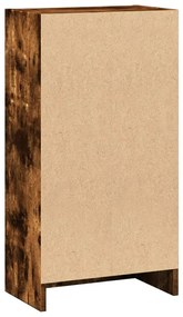 füstös tölgy színű szerelt fa könyvszekrény 40 x 24 x 76 cm