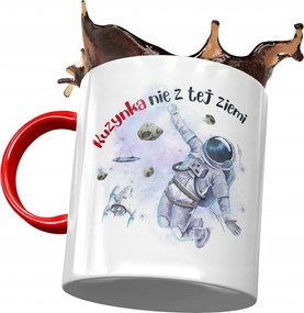 Piros Bögre Unokatestvérnek Születésnapra Ajándék Nyomtatott Fotóval