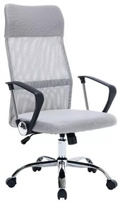 BeComfort OC05 ergonómikus modern irodai szék forgószék karfa gerinctámasz szürke