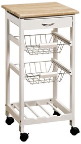 Kesper 25814 Konyhaszállító kocsi, 77 x 36 x 36 cm, munkalap