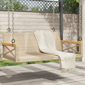 vidaXL bézs polyrattan hintapad 109 x 62 x 40 cm