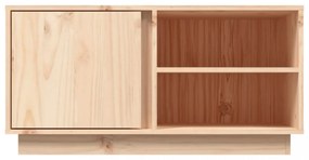tömör fenyőfa TV-szekrény 80x35x40,5 cm