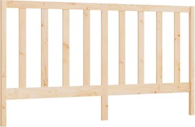 vidaXL tömör fenyőfa ágyfejtámla 206 x 4 x 100 cm