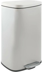 Spirella Pedálový odpadkový koš soft-close Akira 50 l, matt white, 50 l