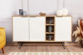 Clara Console - Oak, White