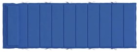 királykék oxford-szövet napozóágypárna 180x60x4 cm