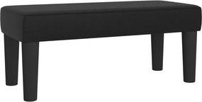 vidaXL fekete műbőr pad 70 x 30 x 30 cm