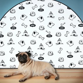 PIPPER. Védő textil falmatrica – Ív – Nyakörvek Méret: 120x96cm, Indíték: név nélkül