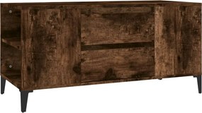 vidaXL füstös tölgy színű szerelt fa TV-szekrény 102x44,5x50 cm