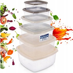 6 db-os Konyhai edénykészlet élelmiszerekhez