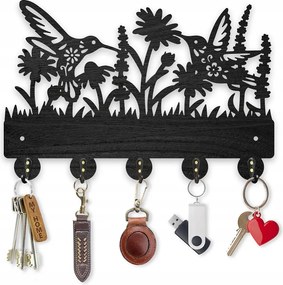 Fa fali akasztó kulcstartó ruhák Virágok Rét Madarak akasztók