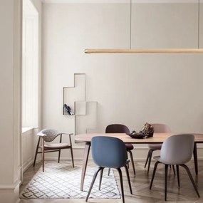 LED Csillár zsinóron LED/22W/230V 4000K 120 cm kőris/tömör fa