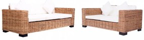 2 darabos természetes rattan kerti ülőgarnitúra