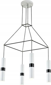 Aca Lighting függeszték 4XGU10 fehér fém 56X56XH150CM Da Vinci HM854P5